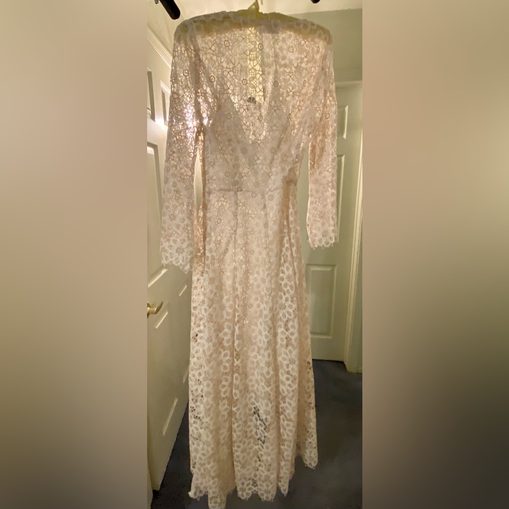 Zimmermann ivory floral lace guipure dress. AU size 1/US size 6.  Never worn.